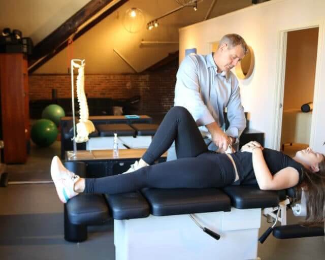 Dr. Bradley Eyford DC treating patient