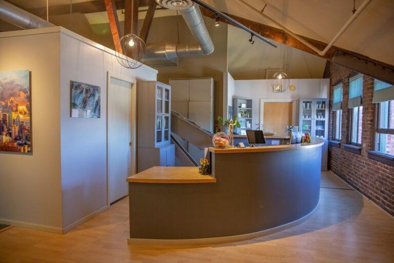 Reception desk at Ballard Seattle Chiropractic Center